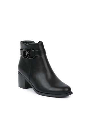 01-4545 Block heel  Ankle Boot