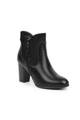 01-4546 Block heel  Ankle Boot