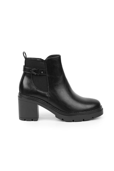 01-4547 Block heel  Ankle Boot