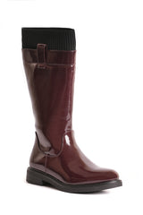 01-4596 Shiny UnderKnee Boot