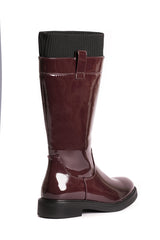 01-4596 Shiny UnderKnee Boot