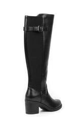 01-4603 Block heel Knee Boot