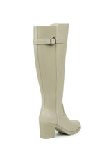 01-4603 Block heel Knee Boot