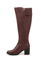 01-4603 Block heel Knee Boot