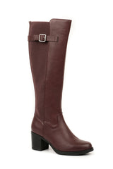 01-4603 Block heel Knee Boot