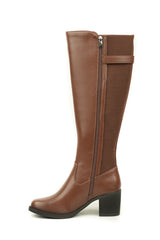 01-4603 Block heel Knee Boot