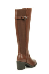 01-4603 Block heel Knee Boot