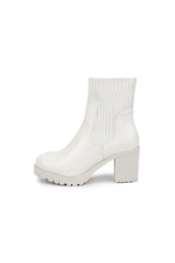 01-4617 Ribbed knit  Half Boot*