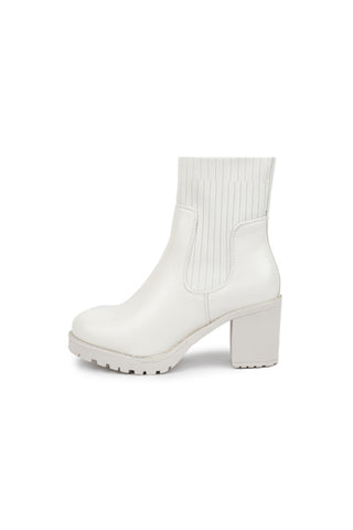 01-4617 Ribbed knit  Half Boot
