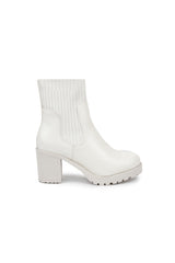 01-4617 Ribbed knit  Half Boot*