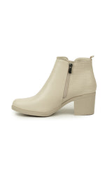 01-4618 leather Ankle Boot