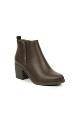 01-4618 leather Ankle Boot