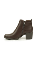 01-4618 leather Ankle Boot