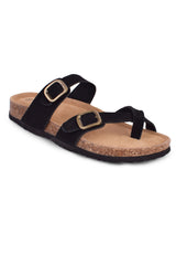 01-5370 Flat  Buckle Slipper
