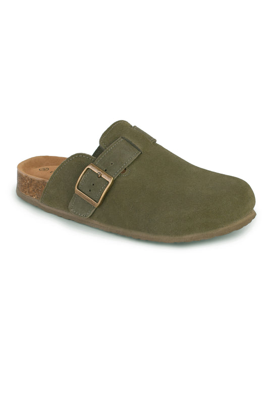 01-5371 Flat Buckle Clog Mule