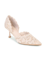 01-5391 High Heel Dantelle Pumps