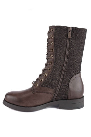 01-4063 Lace up Half Boot